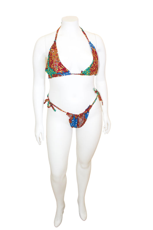 Color riot 2 piece swimsuit & cover up