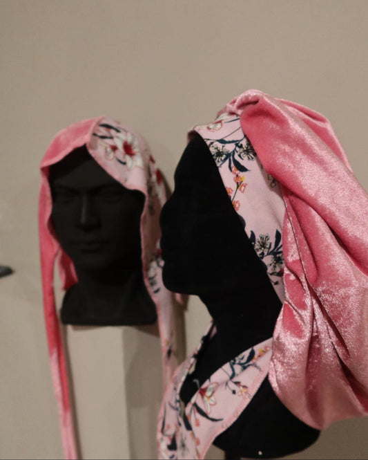 Pink bonnet & durag