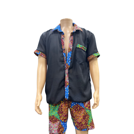 Color riot 2 piece Male Swimsuit