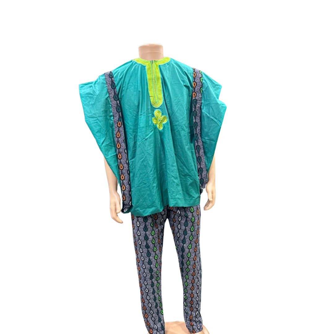Green Agbada 3 piece set🇳🇬